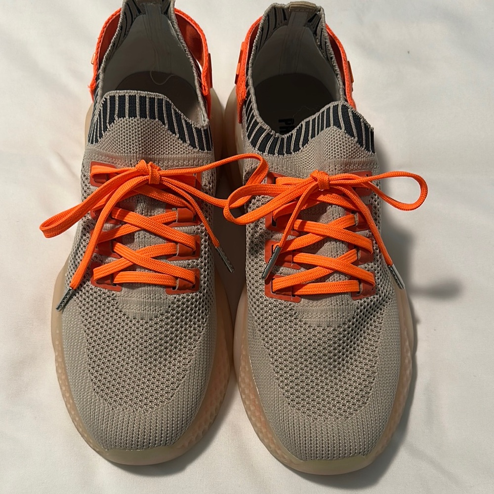 Phillip Plein Orange and Tan Men's Sneakers